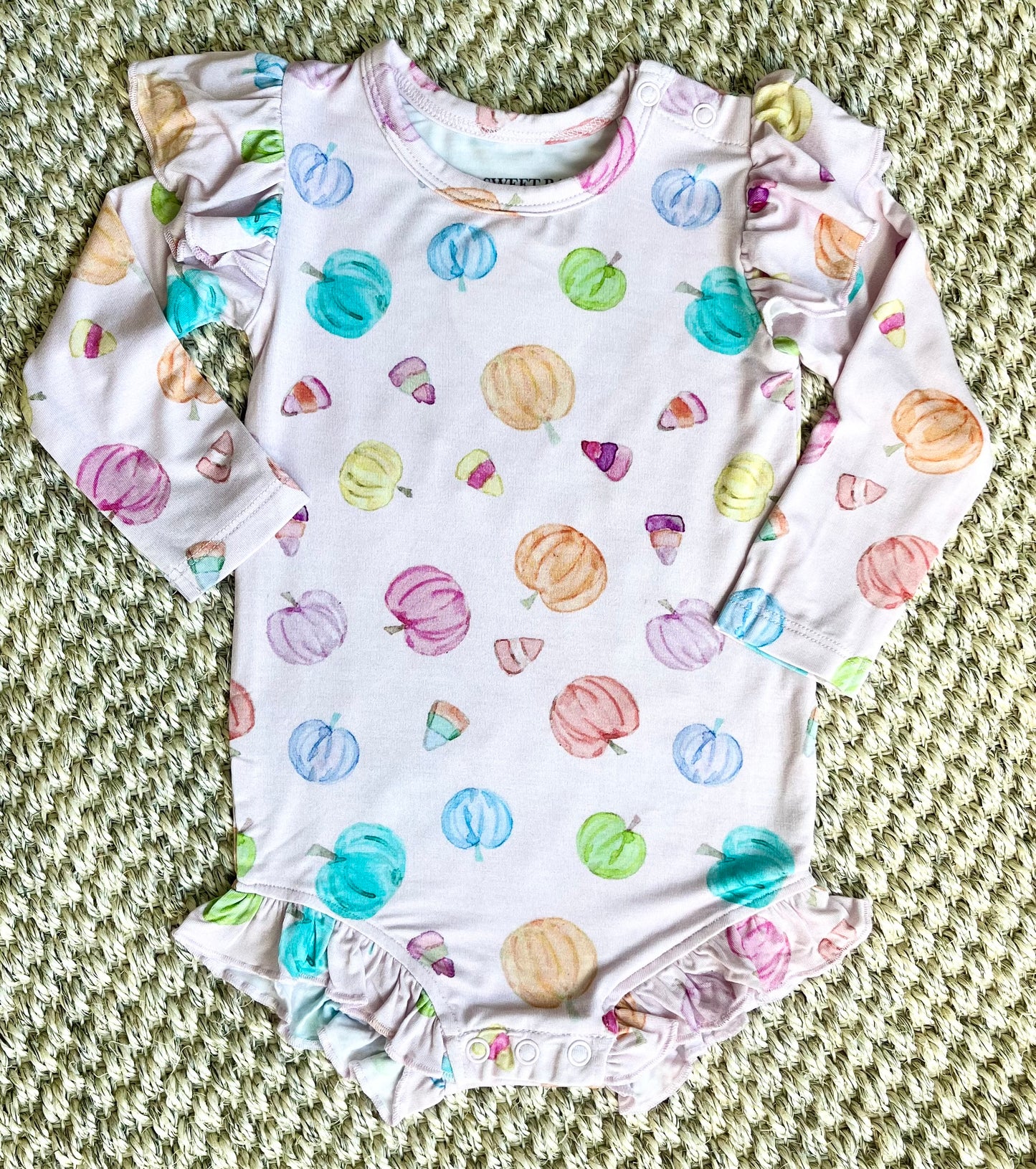 Pink Pumpkin Ruffle Bubble