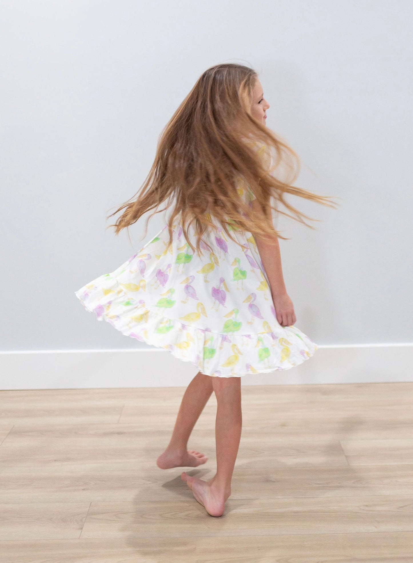 Mardi Gras Pelicans Twirl Dress
