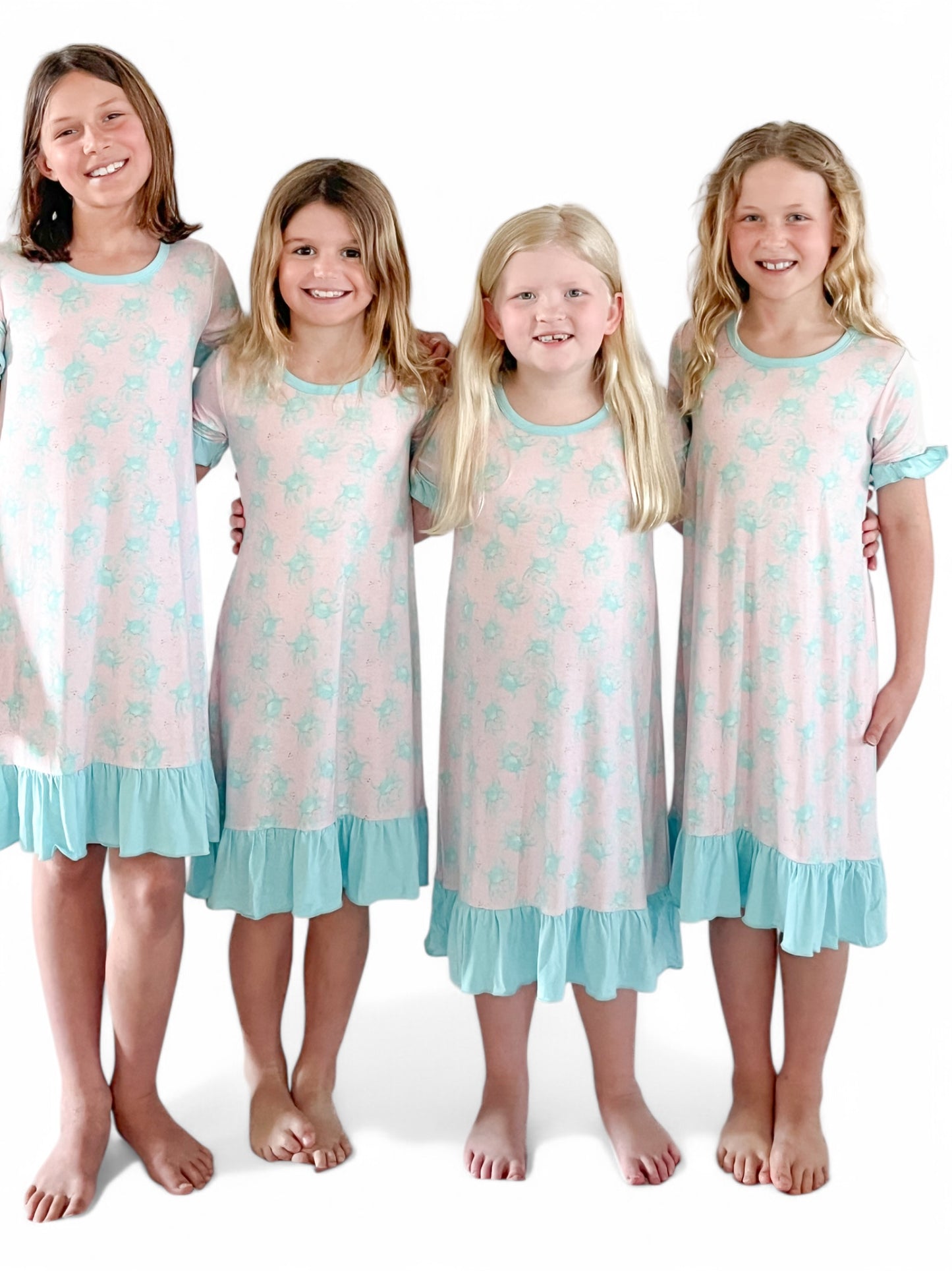 Pink/Blue Crab Gown
