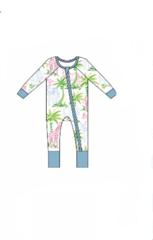 Zoo Zipper Onesie