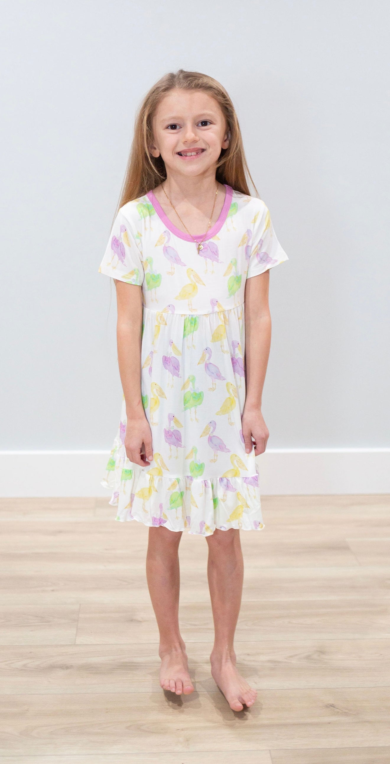 Mardi Gras Pelicans Twirl Dress