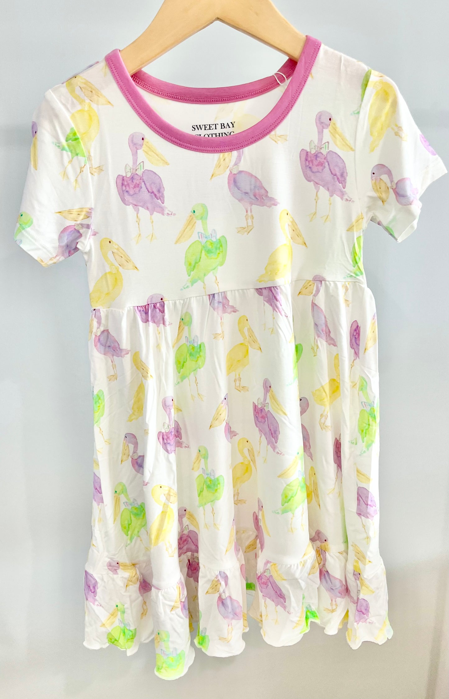 Mardi Gras Pelicans Twirl Dress