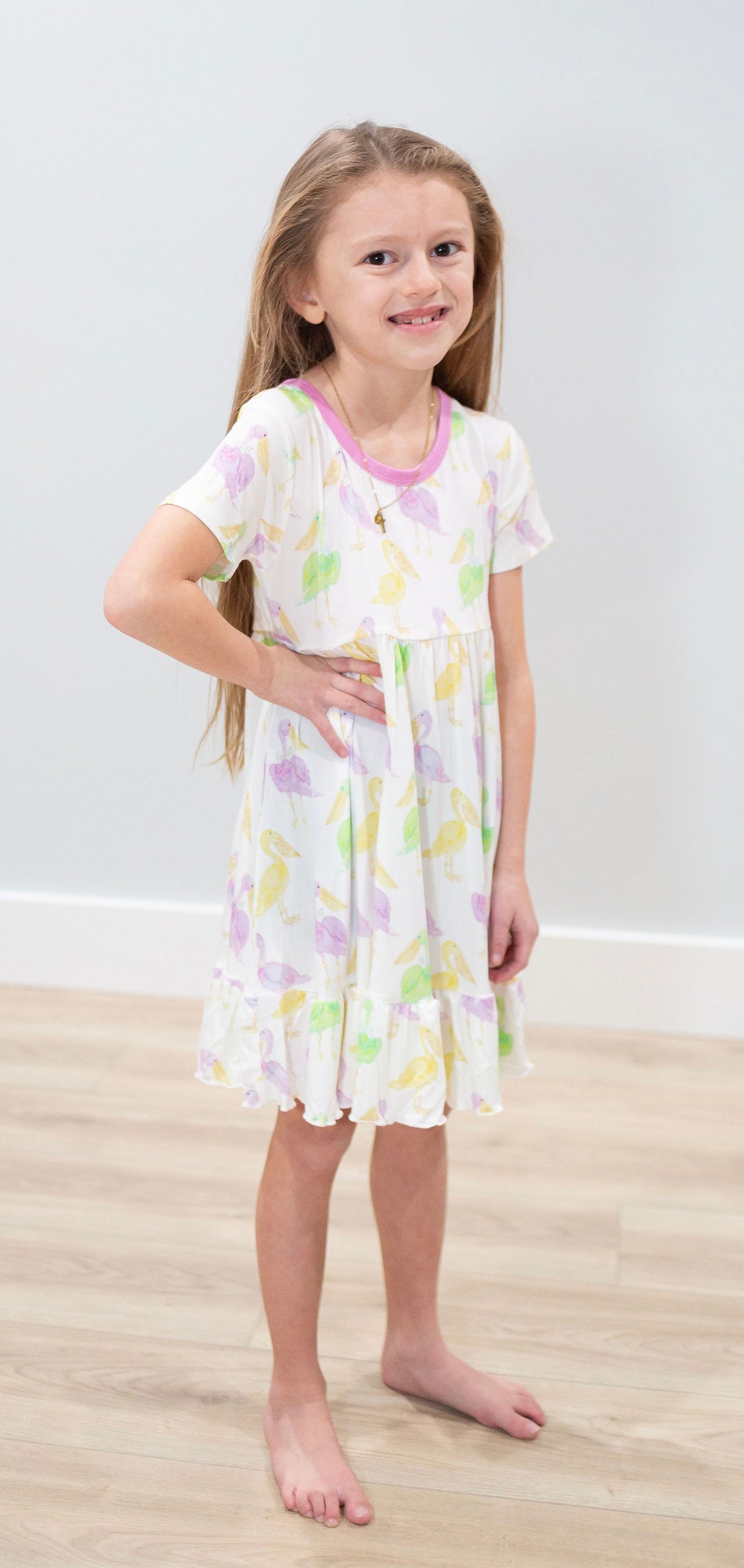 Mardi Gras Pelicans Twirl Dress