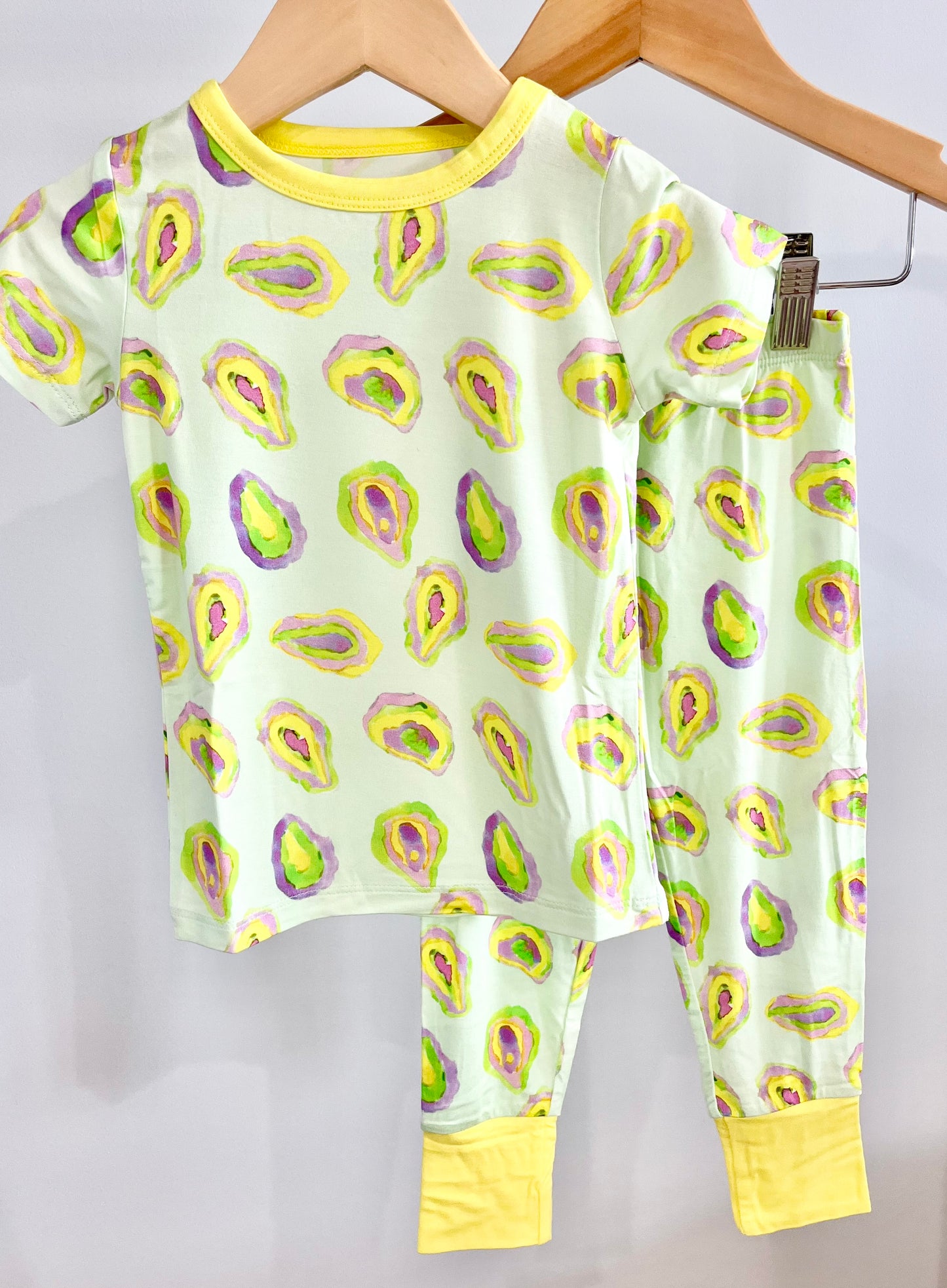 Mardi Gras Oyster Two Piece Pajama Pants Set