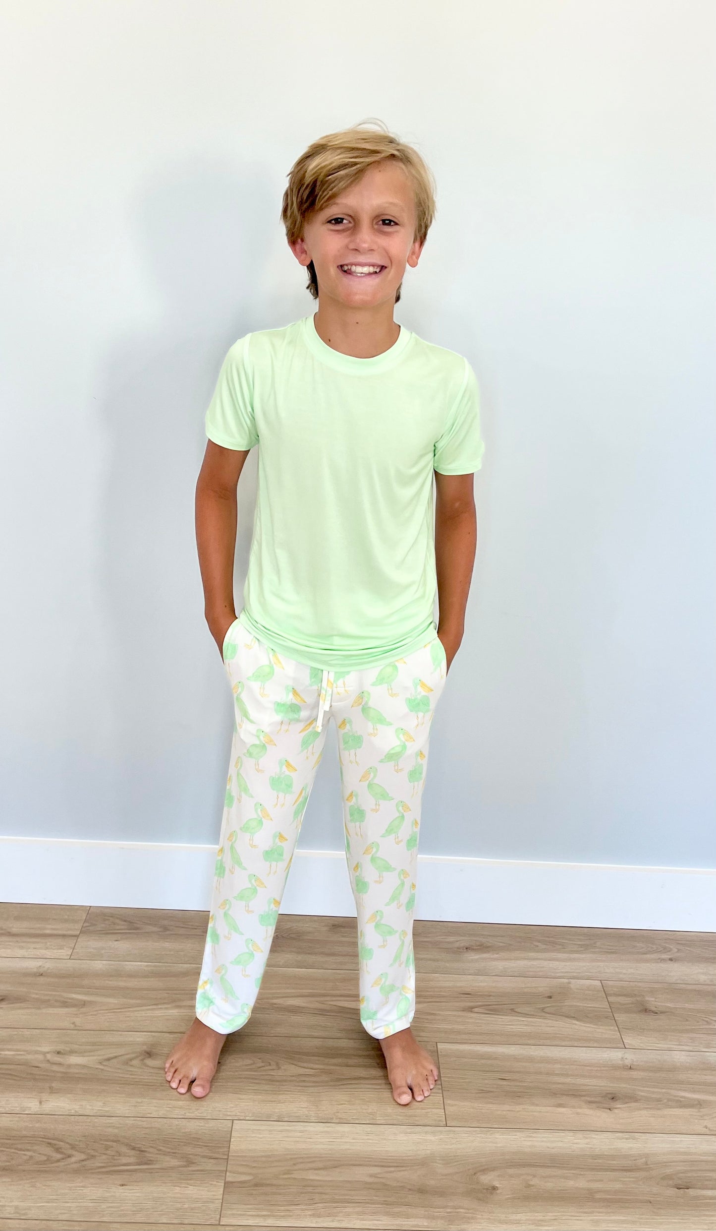 Mint Pelican Two Piece Pajama Teen Set