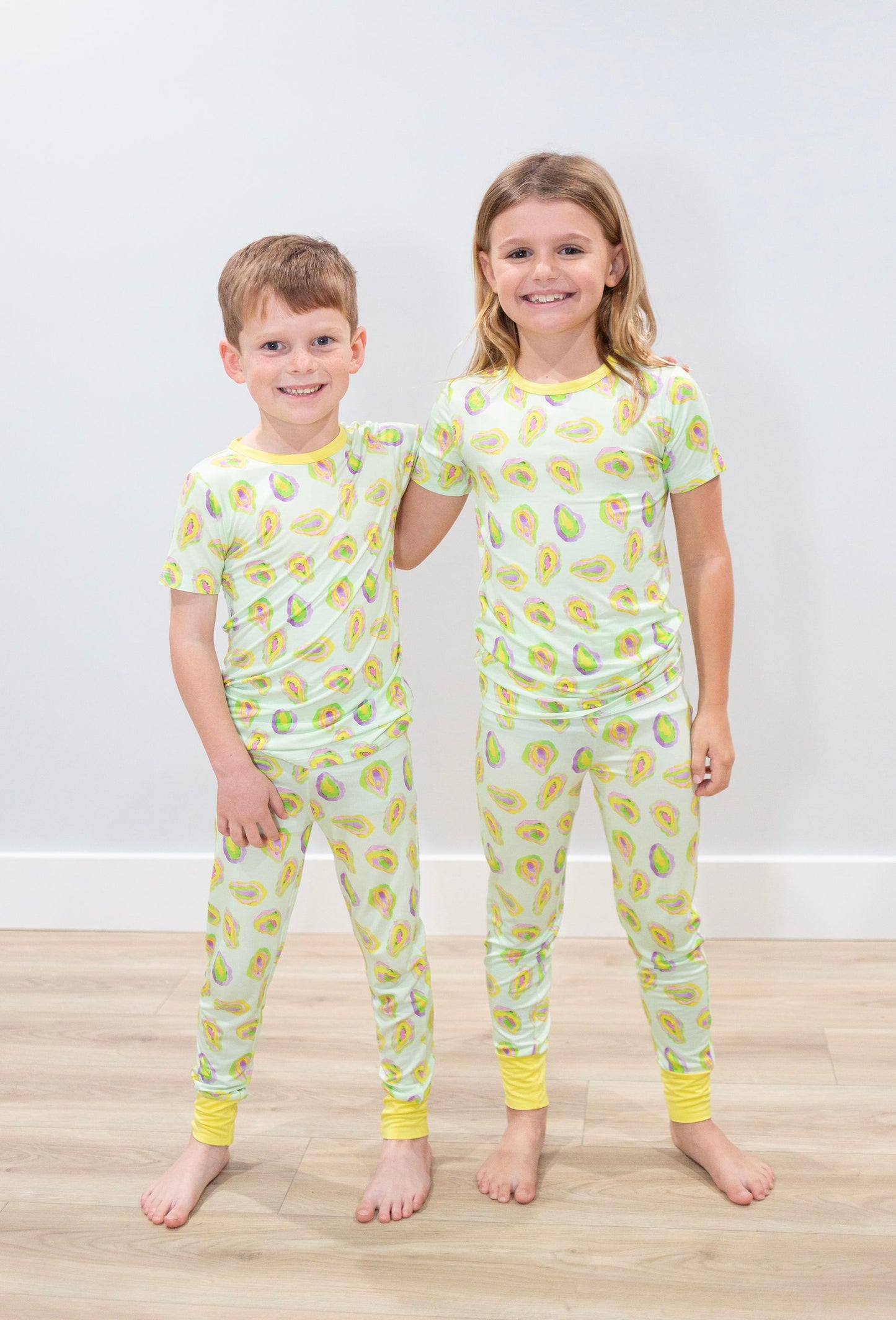 Mardi Gras Oyster Two Piece Pajama Pants Set