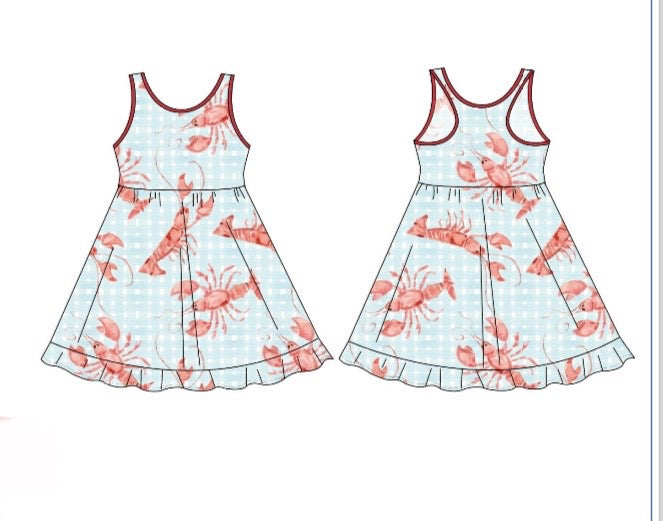 Crawfish Razorback Twirl Dress