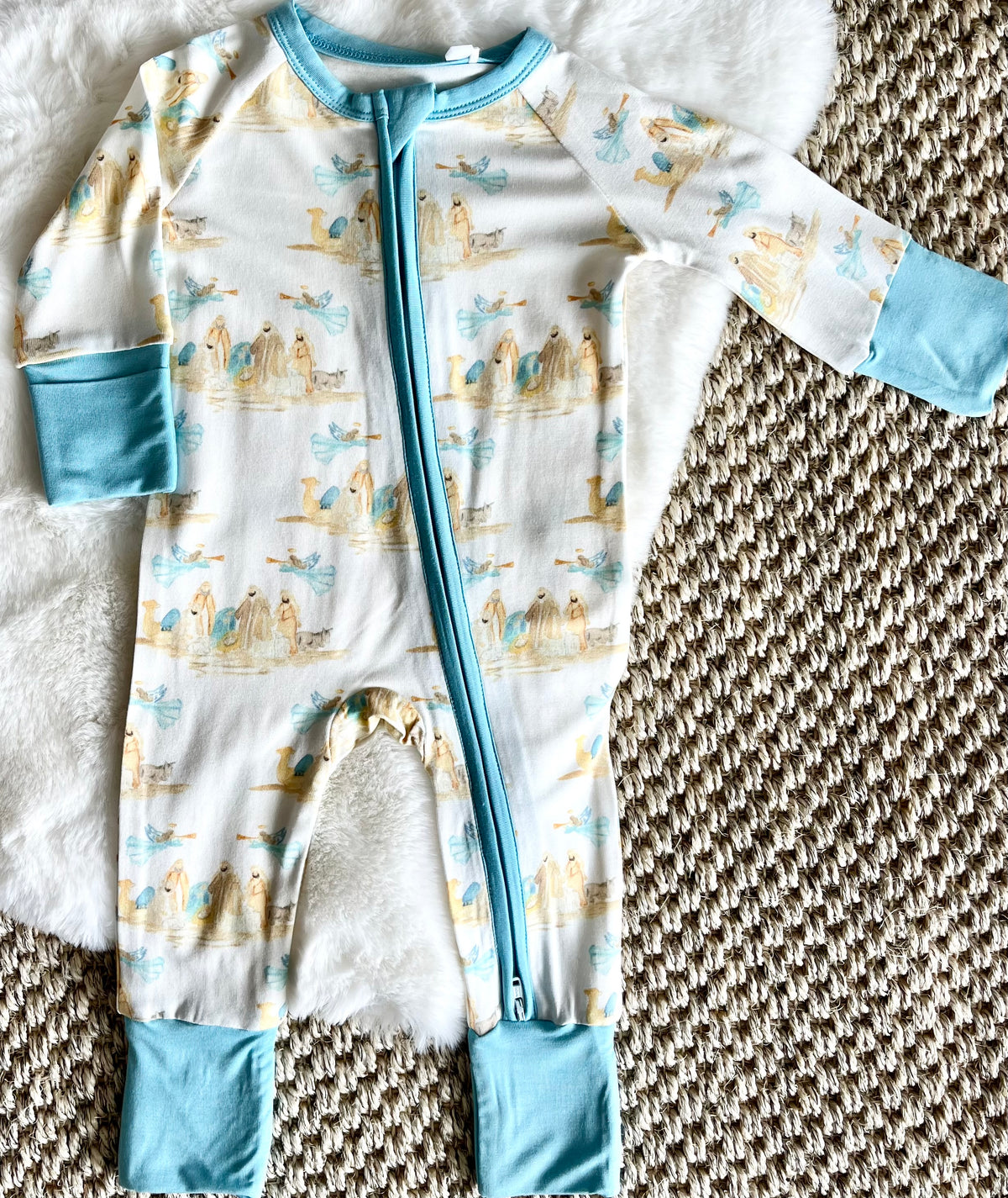 Nativity  Zipper Onesie