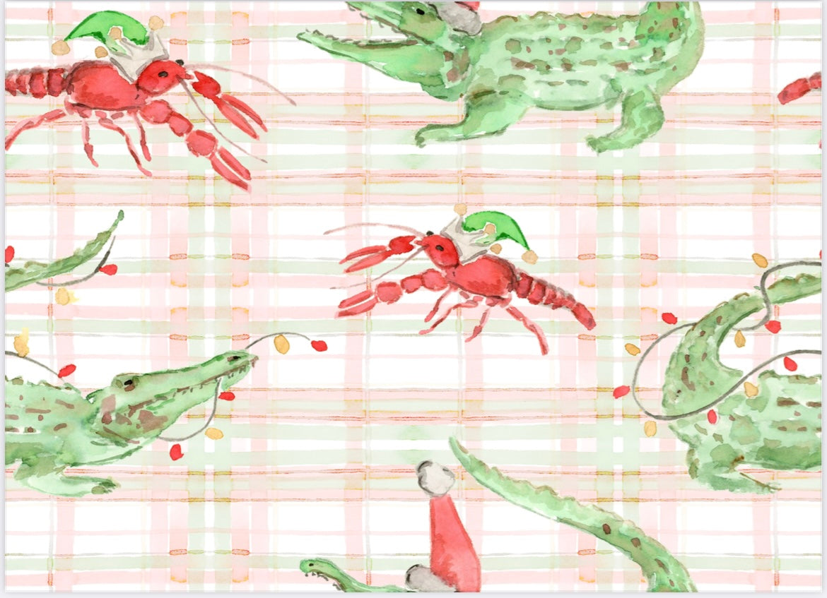 Gator/Crawfish Two Piece Pajama Pants Set