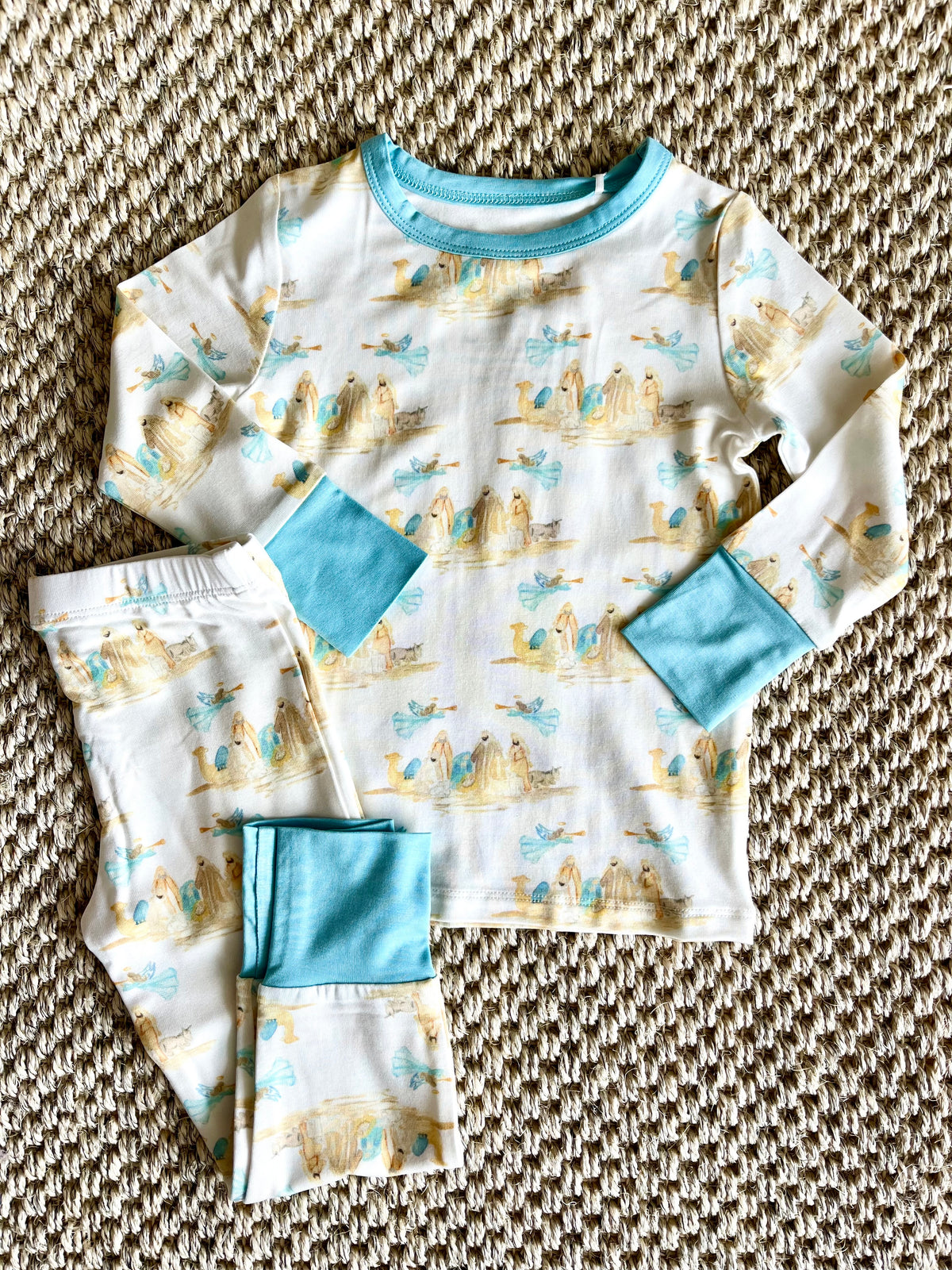 Nativity Two Piece Pajama Pants Set
