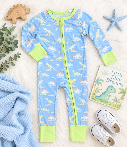 Dino Zipper Onesie