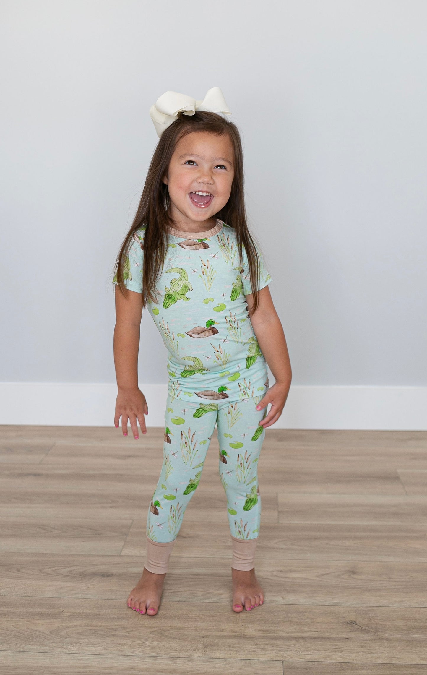 Ducks and Gators Two Piece Pajama Pants Set