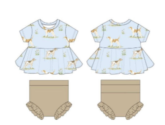 Hunting Dogs Peplum Set