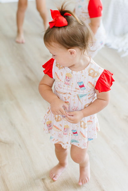 Baseball Snacks Bodysuit Twirl