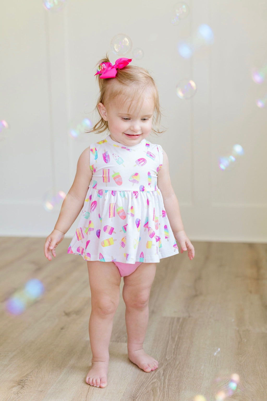 Popsicle Sleeveless Peplum Bloomer Set