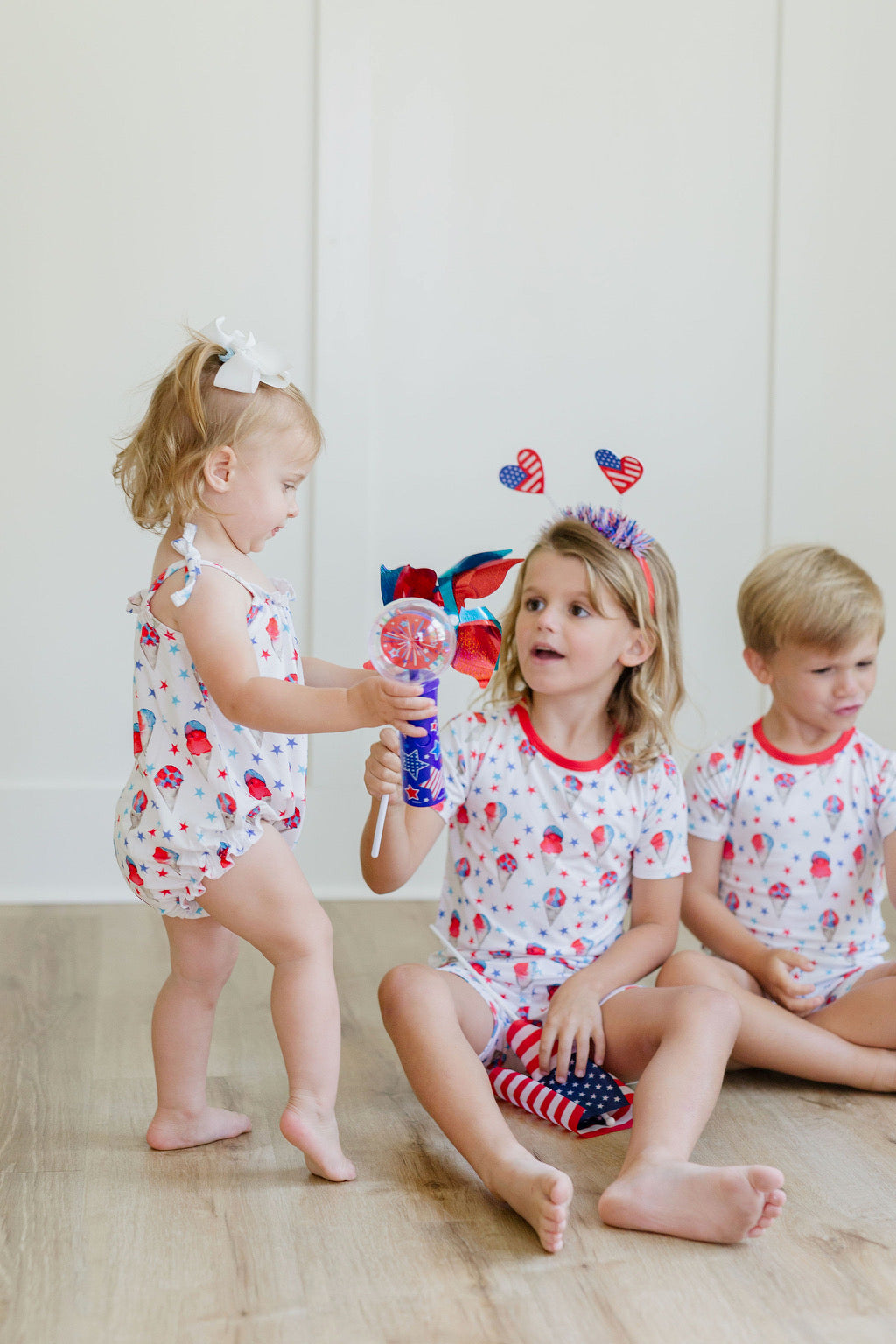 Red, White and Blue Snowcones Bubble