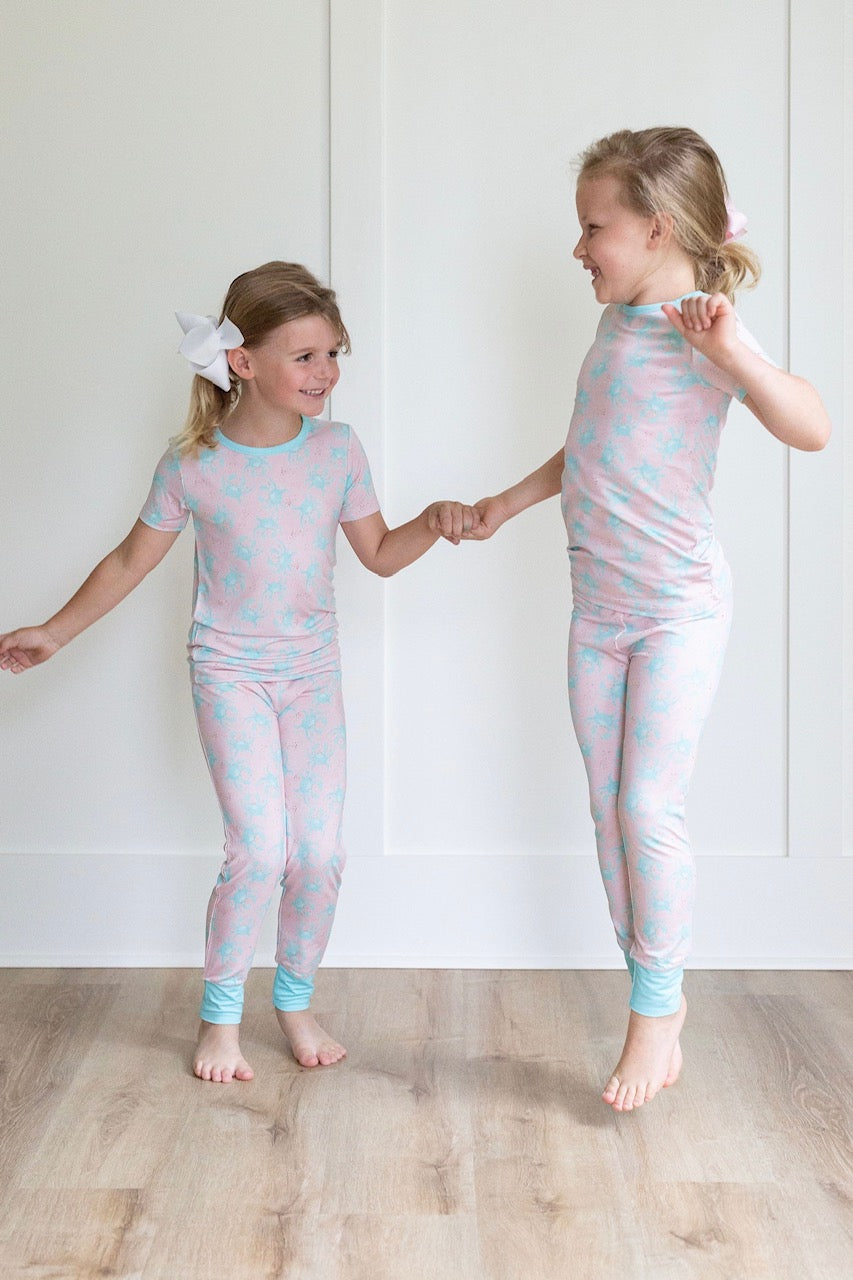 Pink/Blue Two Piece PJ Pants Set