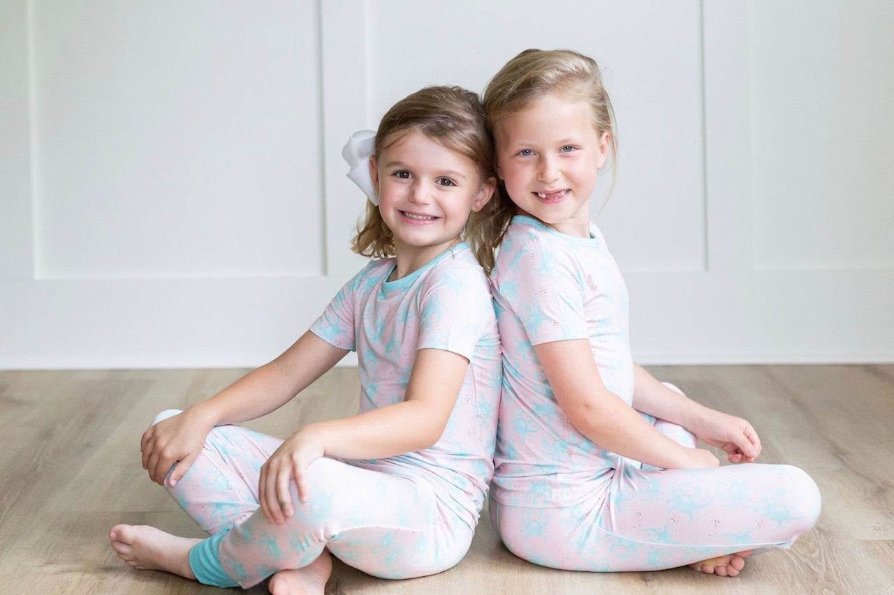 Pink/Blue Two Piece PJ Pants Set