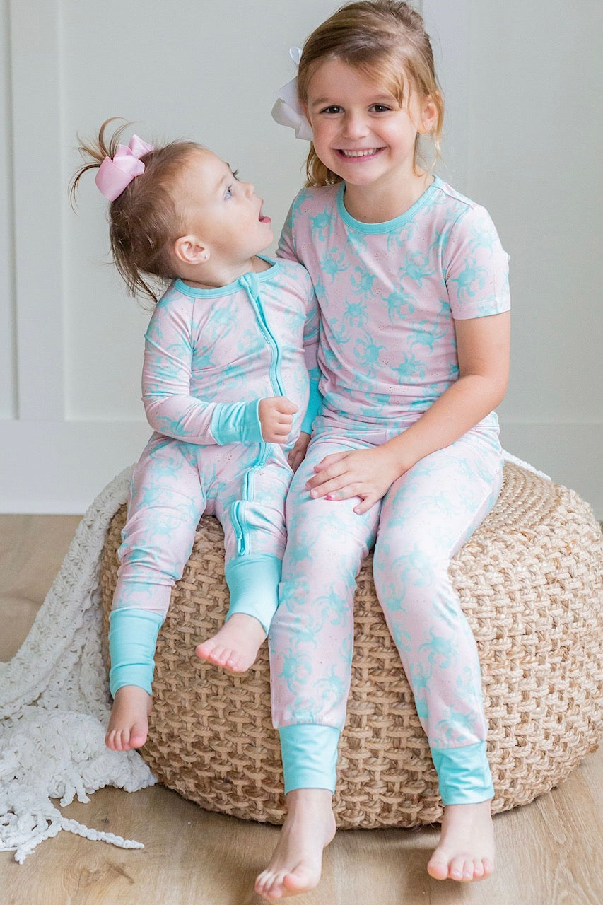 Pink/Blue Two Piece PJ Pants Set