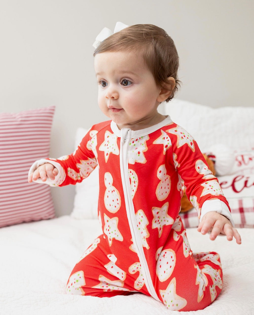 Christmas Cookies Zipper Onesie