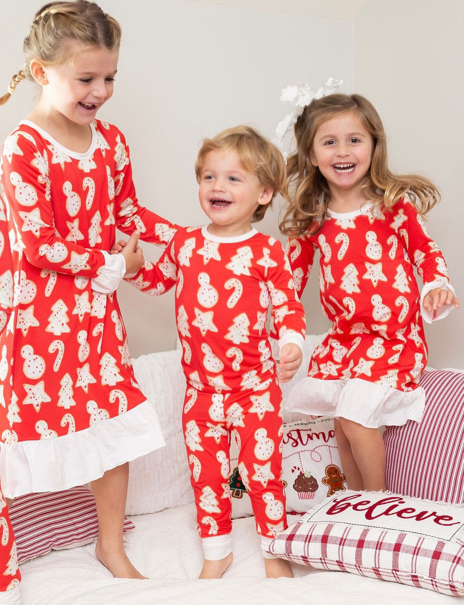 Christmas Cookies Two Piece Pajama Pants Set