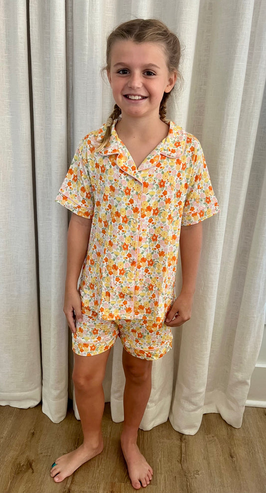 Fall Floral Tween PJ Set