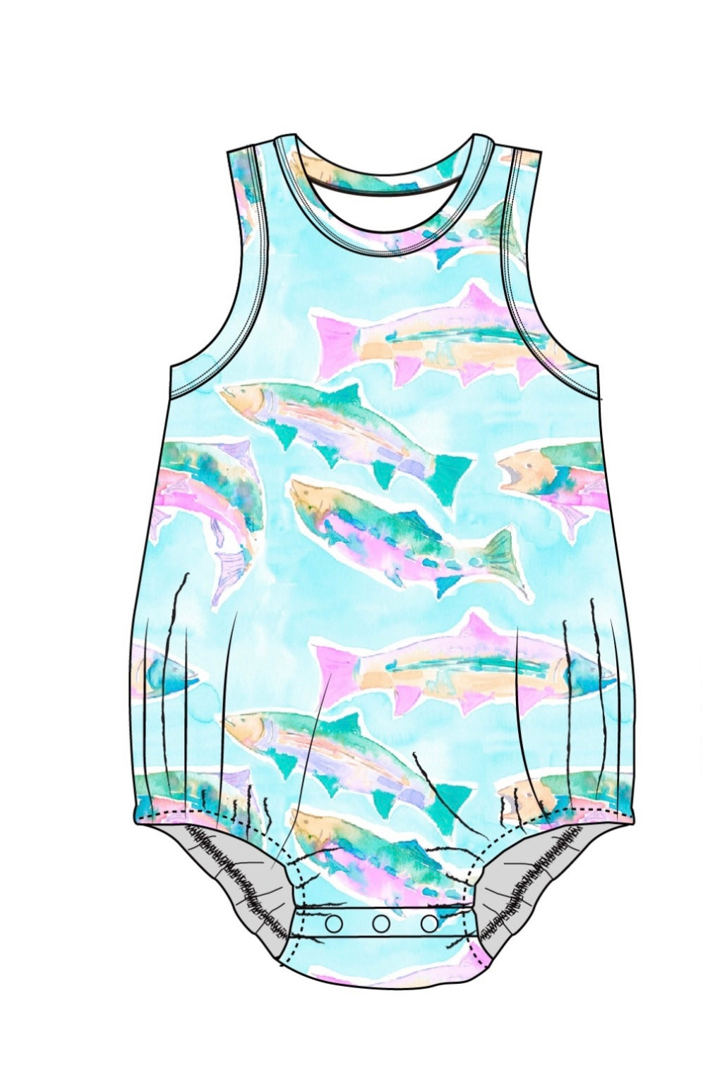 Fish Bubble Romper