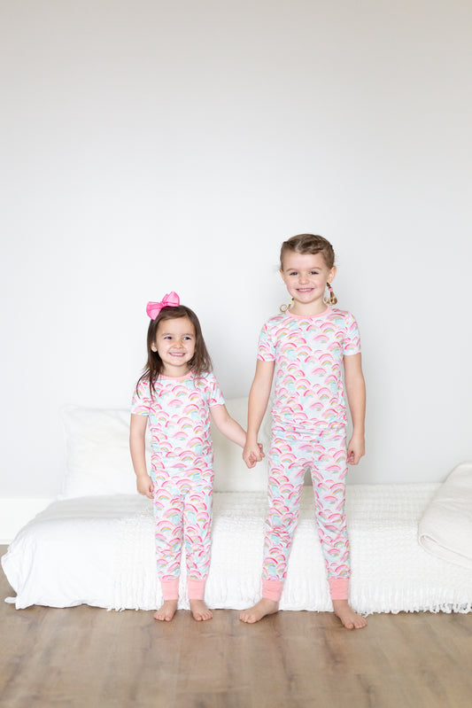 Rainbow Two Piece Pajama Set